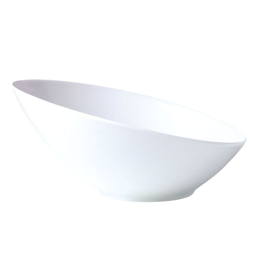 Steelite Monaco Vitrified Porcelain White Round Sheer Bowl 25.5cm