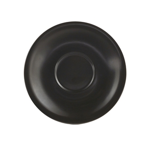 Genware Coloured Beverage Porcelain Matte Black Round Saucer 16cm