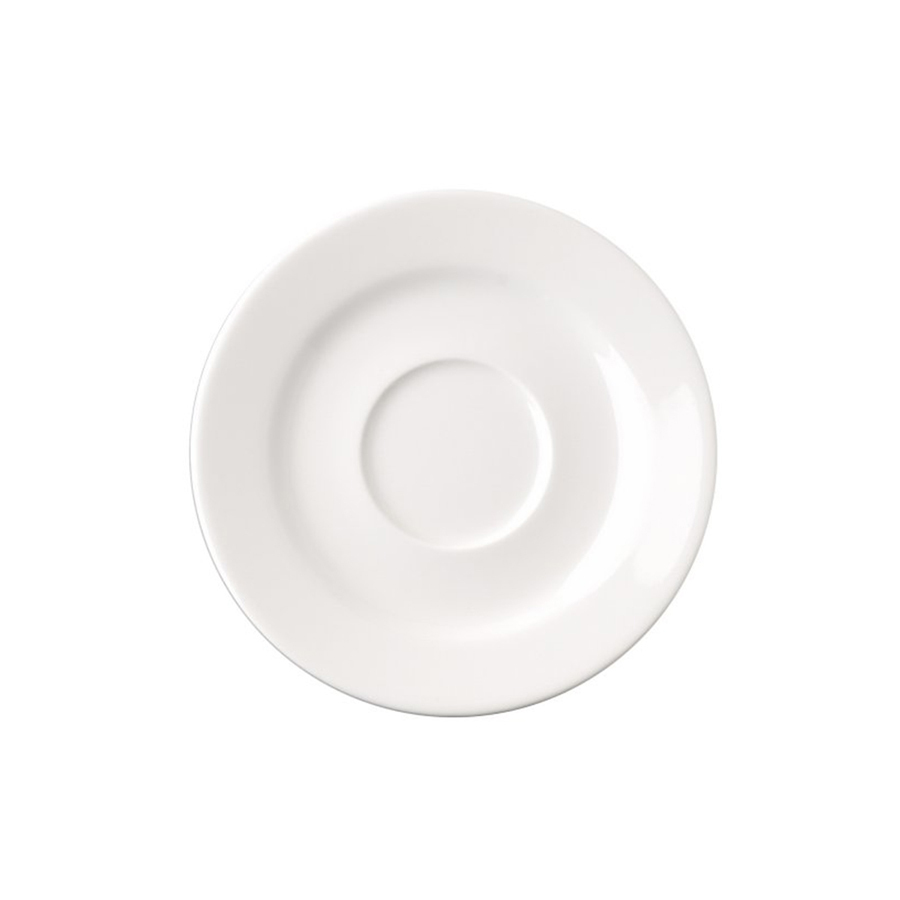 Rak Banquet Vitrified Porcelain White Round Saucer 13cm