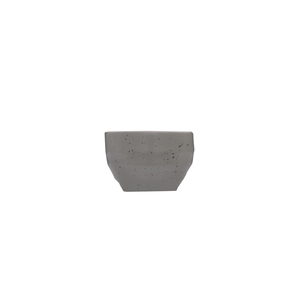 Artisan Pebble Vitrified Fine China Grey Round Globe Dip Pot 2.5oz