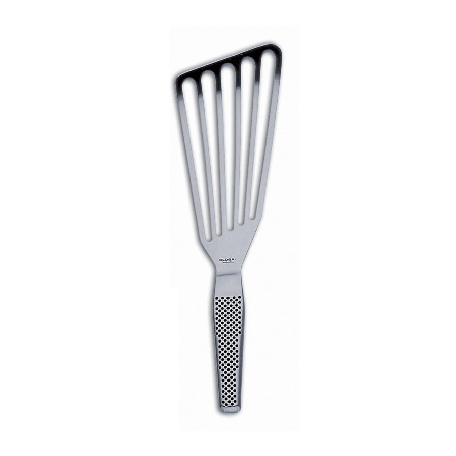 Global Knives Fanned Spatula Perforated Stainless Steel