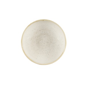 Churchill Stonecast Vitrified Porcelain Nutmeg Cream Small Coupe Bowl 18.2cm 42.6cl 15oz