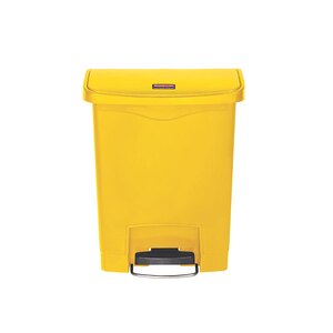 Rubbermaid Slim Step-On Bin Front Step 30 ltr Yellow