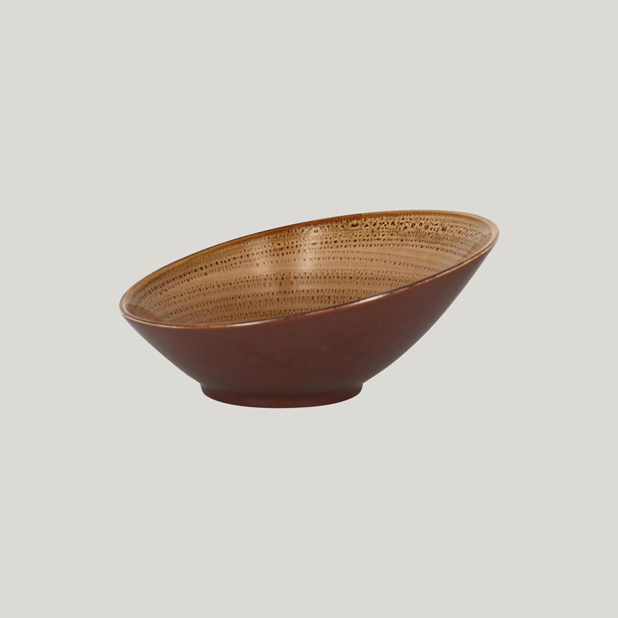 Rak Twirl Vitrified Porcelain Shell Asymmetric Bowl 29cm 160cl