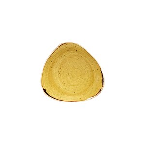 Stonecast Mustard Seed Triangle Plate 19.2cm