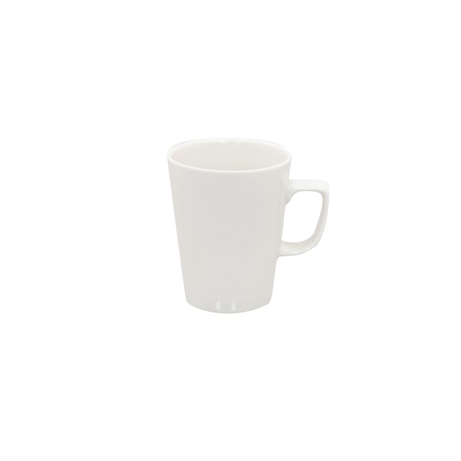 Superwhite Café Porcelain White Latte Mug 28.5cl 10oz