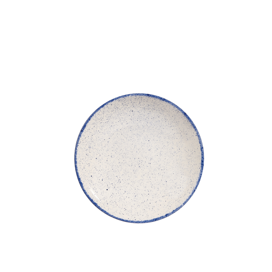 Churchill Stonecast Hints Vitrified Porcelain Indigo Blue Round Coupe Bowl 18.2x3cm 15oz