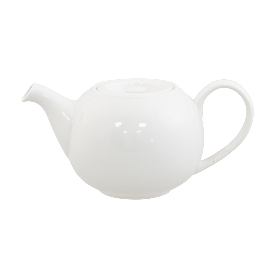 Superwhite Café Porcelain White Stacking Teapot 85cl 30oz