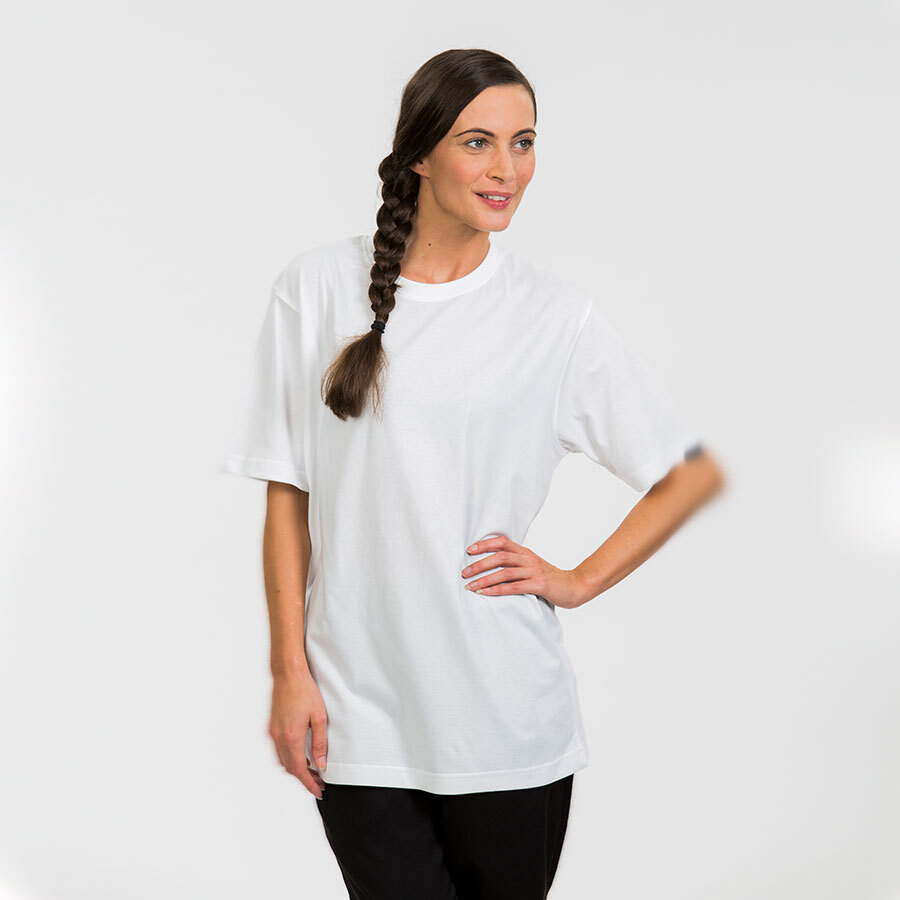 Unisex 100% Cotton White T Shirt
