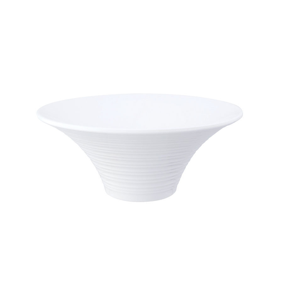 Mirage Oasis Melamine White Round Flared Bowl 24cm