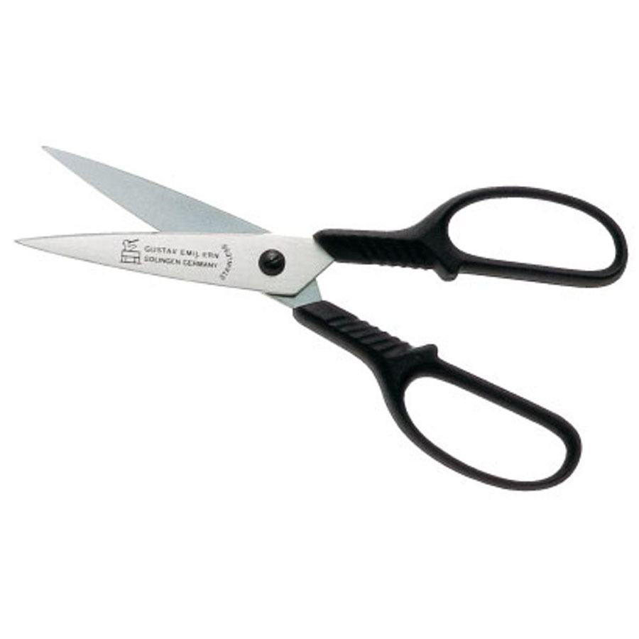 Scissors General Purpose Stainless Steel Blades Black Handle 20cm