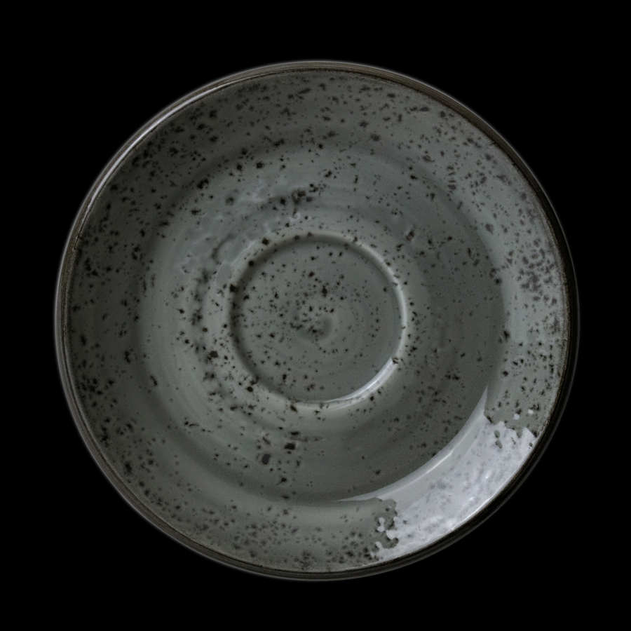 Steelite Urban Vitrified Porcelain Smoke Grey Round Saucer LiV 12.5cm