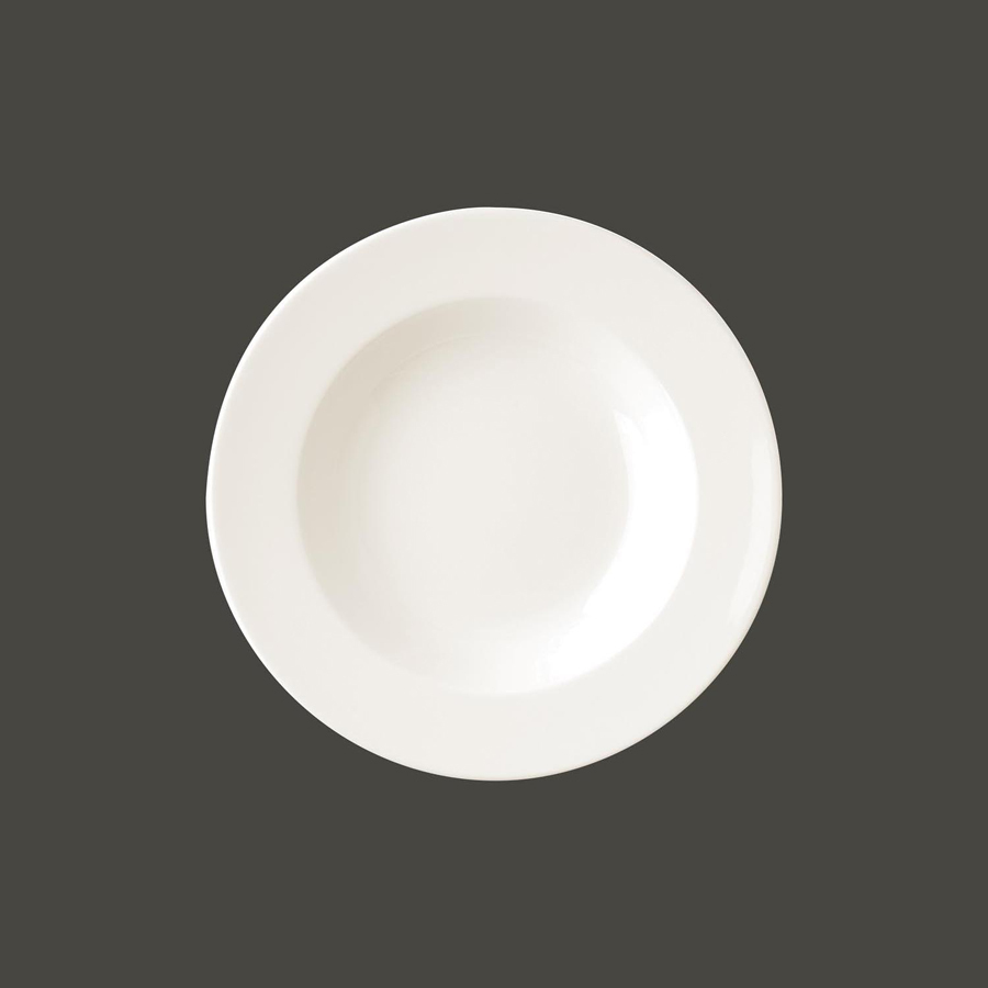 Rak Banquet Vitrified Porcelain White Round Deep Plate 26cm