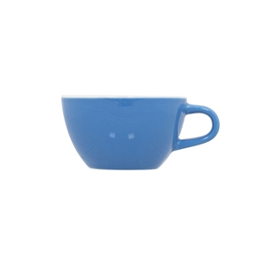Superwhite Café Porcelain Sky Blue Bowl Shaped Cup 23cl 8oz