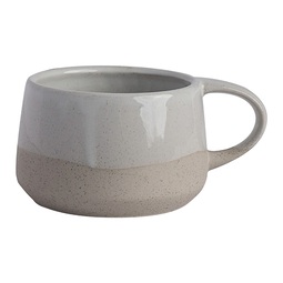 Off Grid Studio Gembrook White Stoneware Round Coffee Cup 11oz