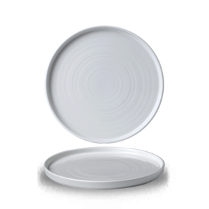 Churchill Chefs Plates Vitrified Porcelain White Round Walled Plate 21x2cm