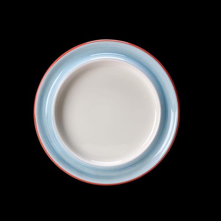 Steelite Freedon Vitrified Porcelain Blue Round Plate 8.5 Inch 21.6cm
