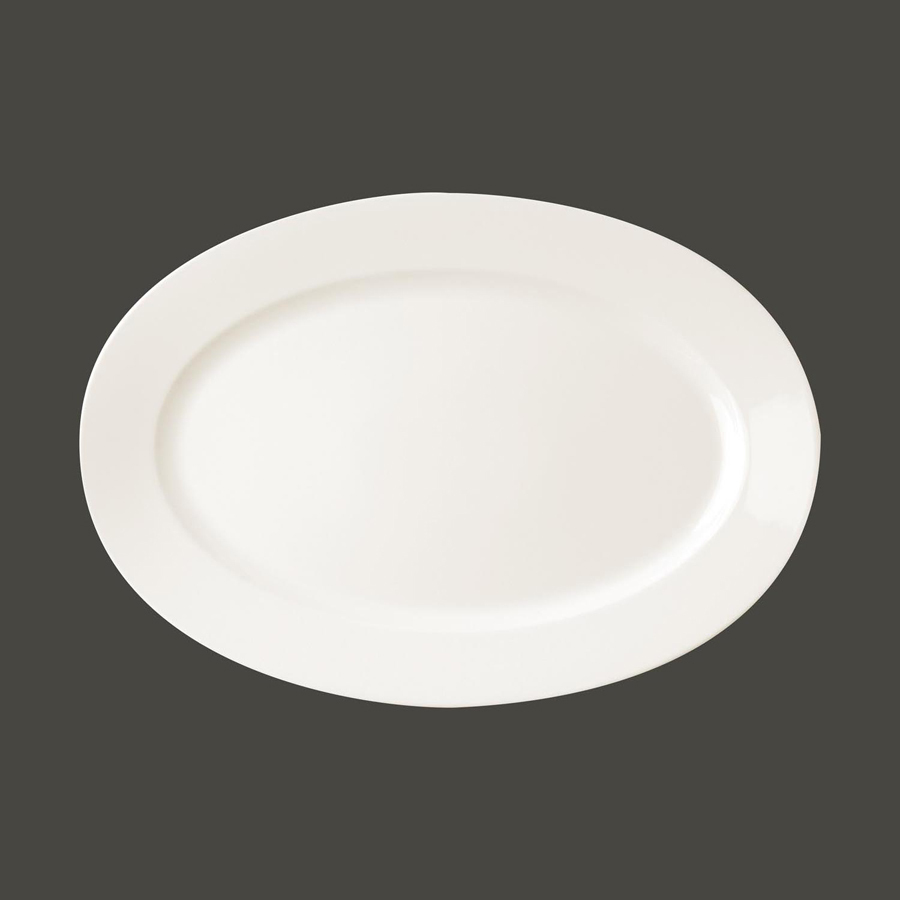 Rak Banquet Vitrified Porcelain White Oval Plate 32cm
