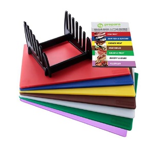 Prepara Set of 7 Chopping Boards with Rack and Wall Chart