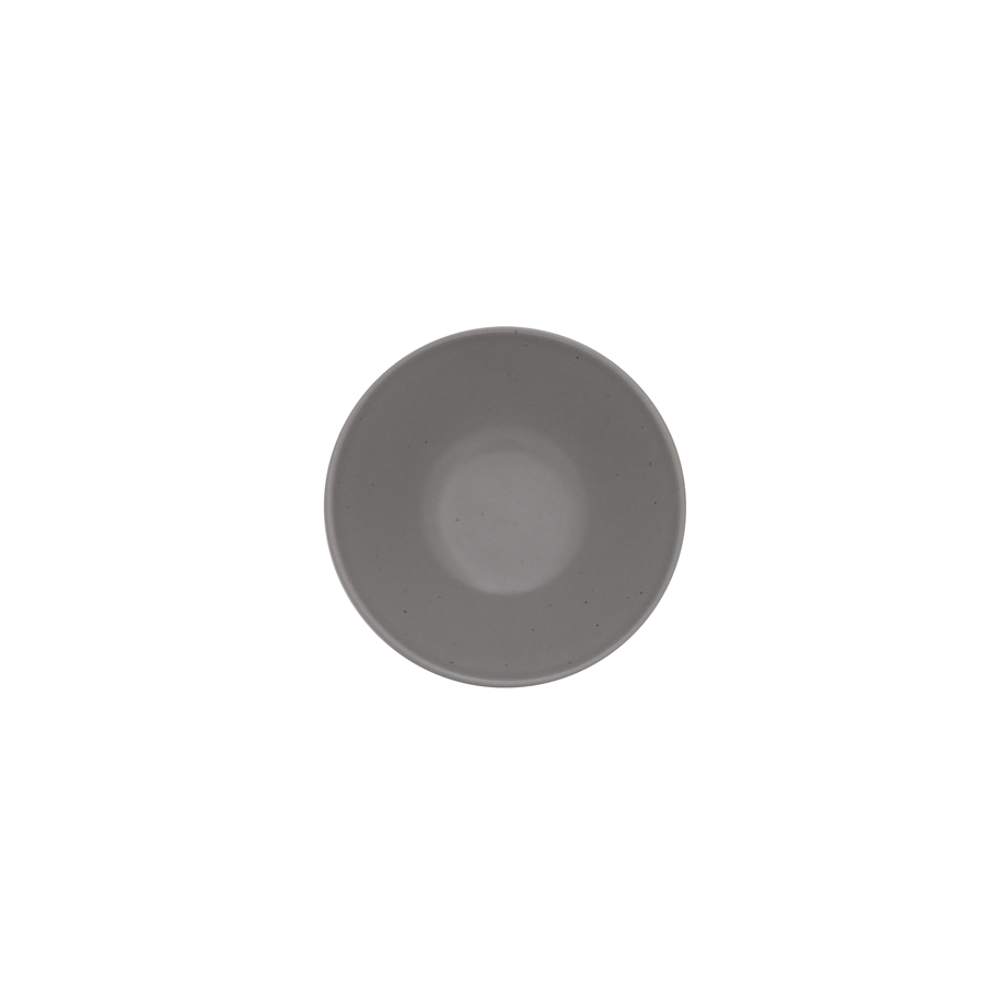 Artisan Pebble Vitrified Fine China Grey Round Side Bowl 14cm