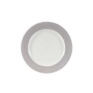 Churchill Isla Vitrified Porcelain Shale Grey Round Plate 17cm