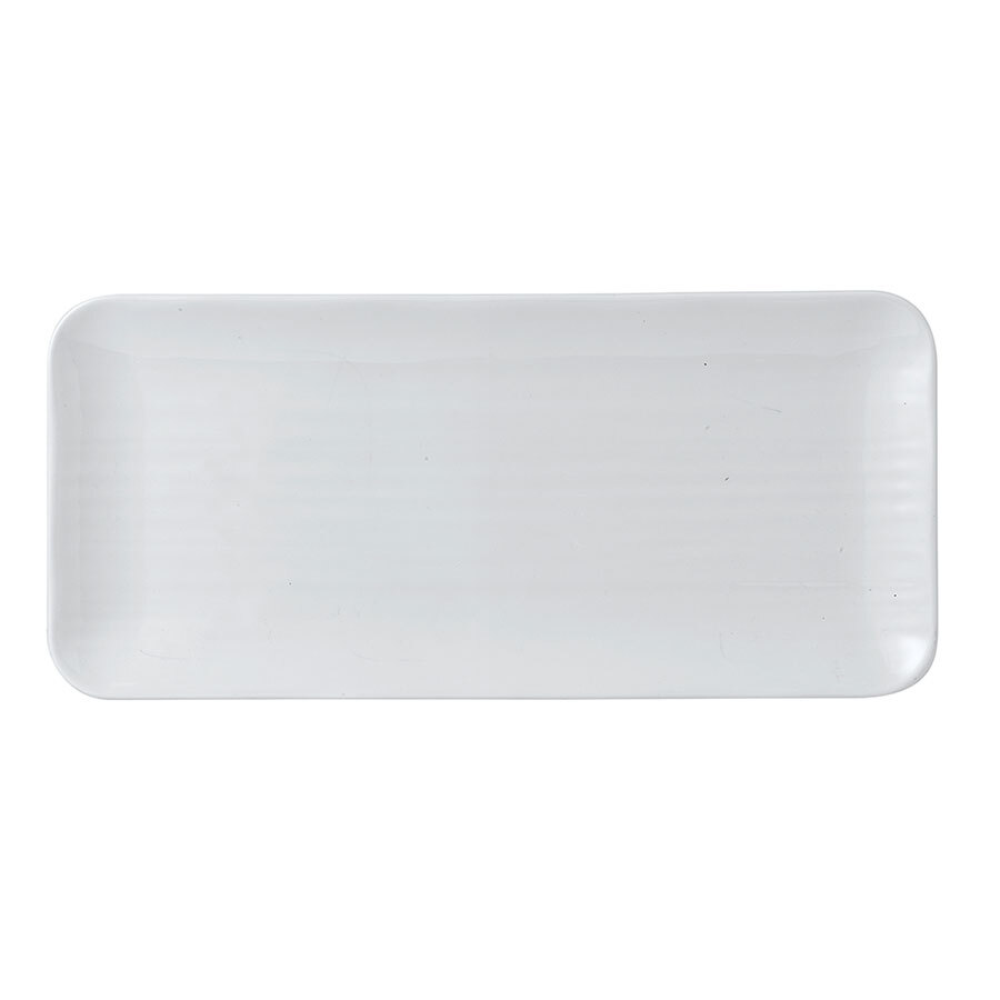 Dudson Vitrified Porcelain White Oblong Plate 34.6x15.6cm