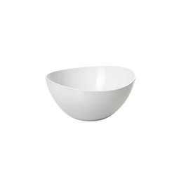 White 20cm Curved Acrylic Display Bowl