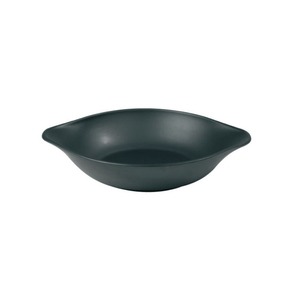 Ceraflame Black Round Eared Dish 20x24cm