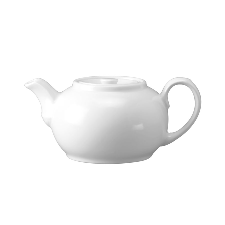 Churchill White Holloware Vitrified Porcelain White Nova Teapot 42cl 15oz