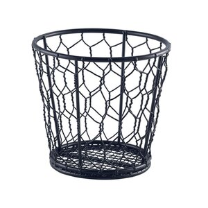 Black Wire Basket 12cm Dia