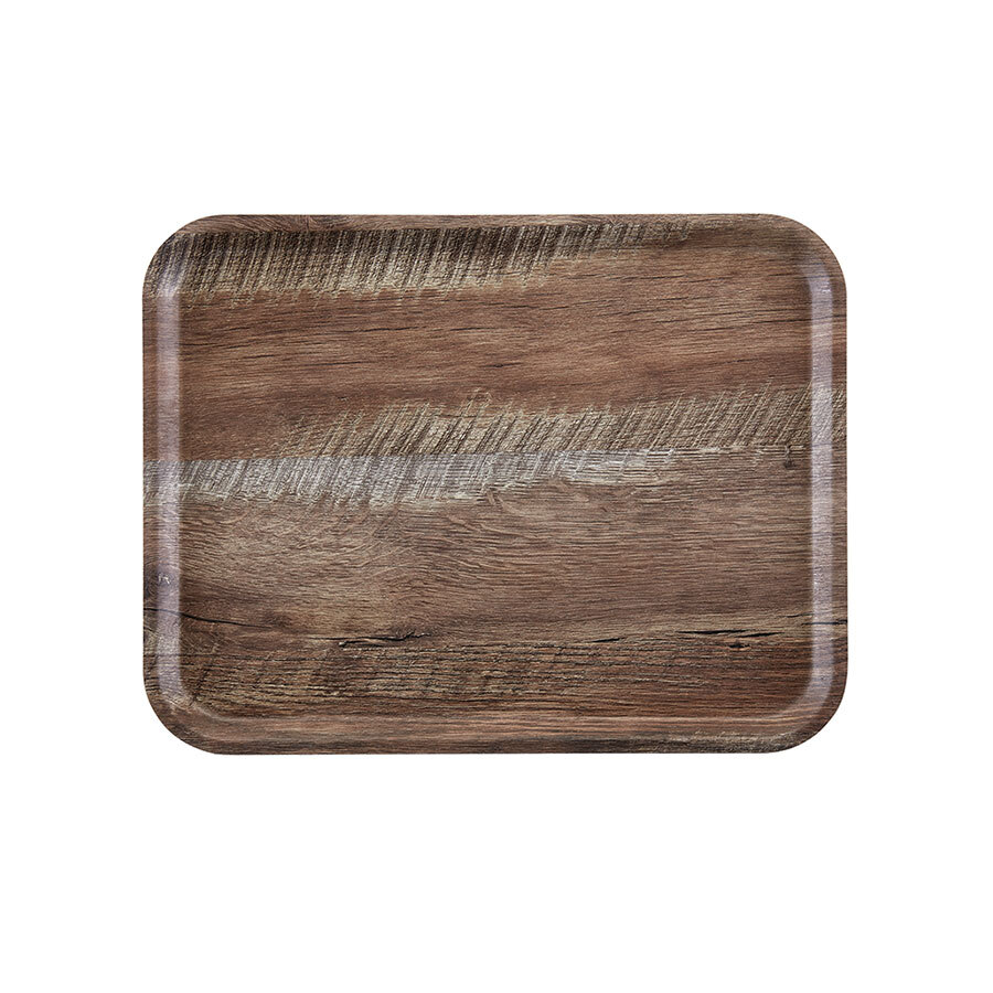 Cambro Madeira Dark Oak Wood Effect Rectangular Tray 24x35cm