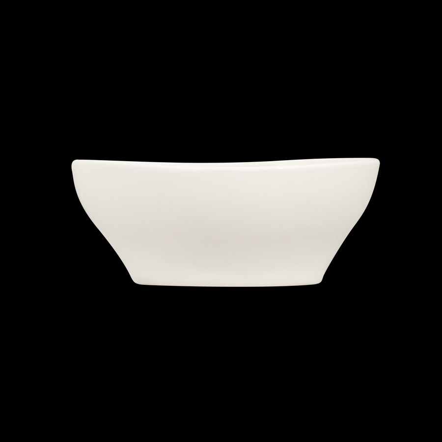 Artisan Crème Vitrified Fine China White Island Triangle Bowl 14cm