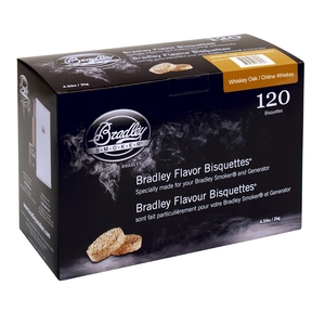 Bradley Bisquettes - Whiskey Oak - pack of 120