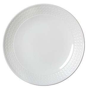 Steelite Bead Vitrified Porcelain White Round Coupe Plate Accent 28.5cm