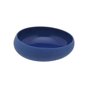 Guy Degrenne Gourmet Stoneware Blue Round Slanted Rim Bowl 16cm 100cl