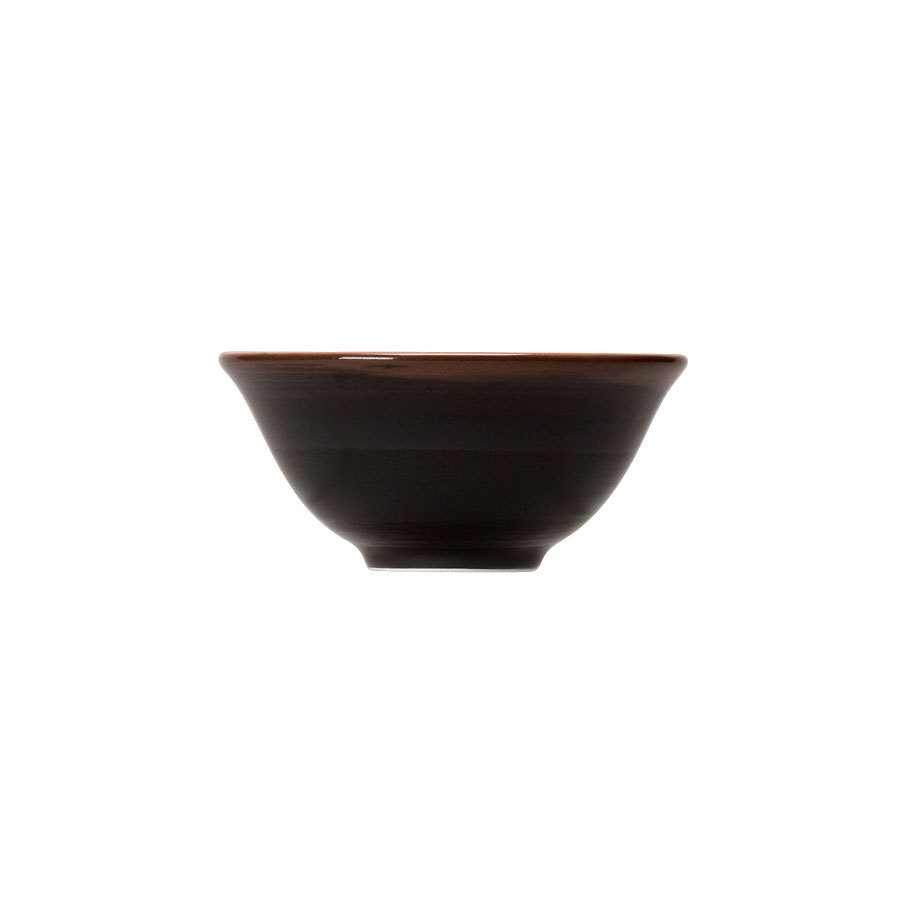 Steelite Koto Vitrified Porcelain Black Round Chinese Bowl 5 Inch 12.75cm
