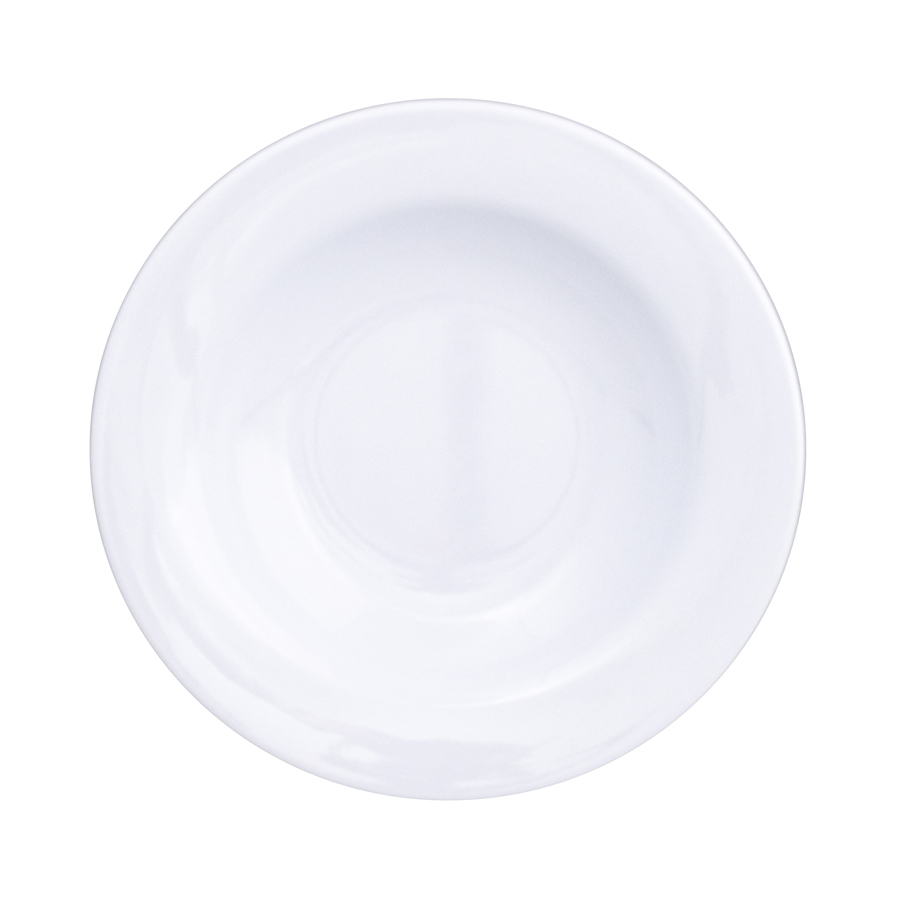 White Melamine Round Pasta Bowl 19.5cm 8 Inch