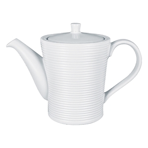 Rak Evolution Vitrified Porcelain White Coffee Pot & Lid 35cl