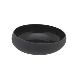 Guy Degrenne Gourmet Stoneware Carbon Black Round Slanted Rim Bowl 16cm 100cl