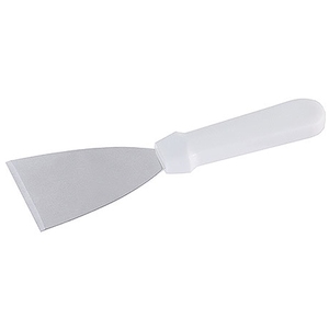 Contacto Griddle Scraper 18/10 Stainless Steel Blade White Polypropylene Handle 25cm