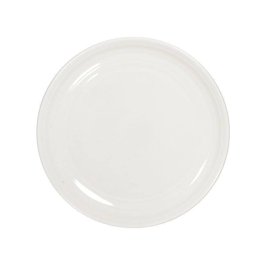 Artisan Crème Vitrified Fine China White Round Coupe Plate 21cm