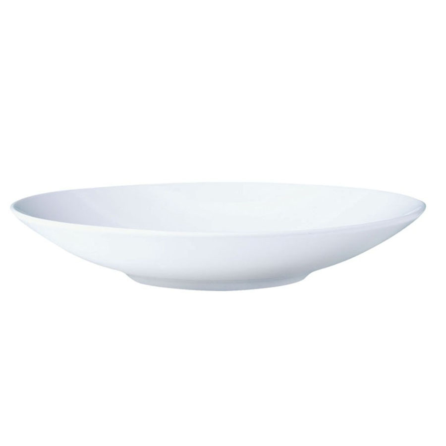 Steelite Monaco Vitrified Porcelain White Round Contour Bowl 25.5cm