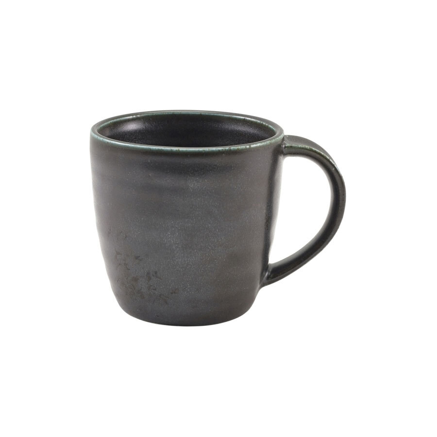 Genware Terra Porcelain Black Mug 30cl 10.5oz