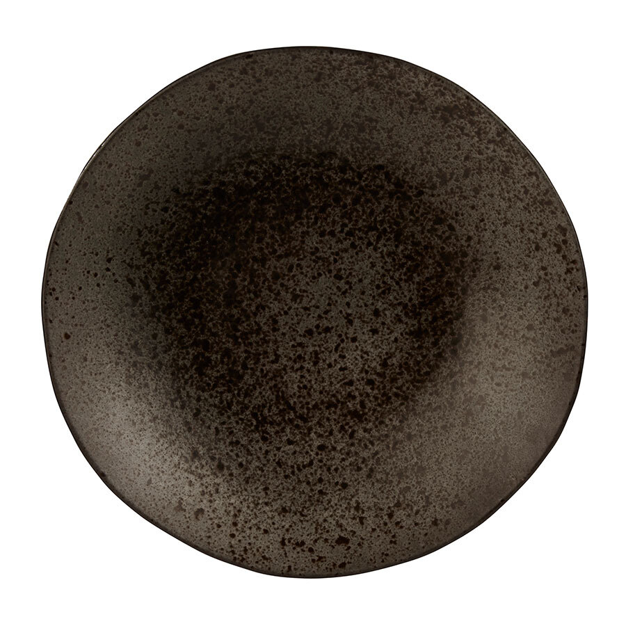 Rustico Ironstone Stoneware Black Round Coupe Bowl 27cm 62cl