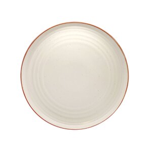 Artisan Coast Vitrified Fine China Cream Round Coupe Plate 30cm