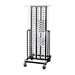 100 Plate Stacking System Trolley Assembled