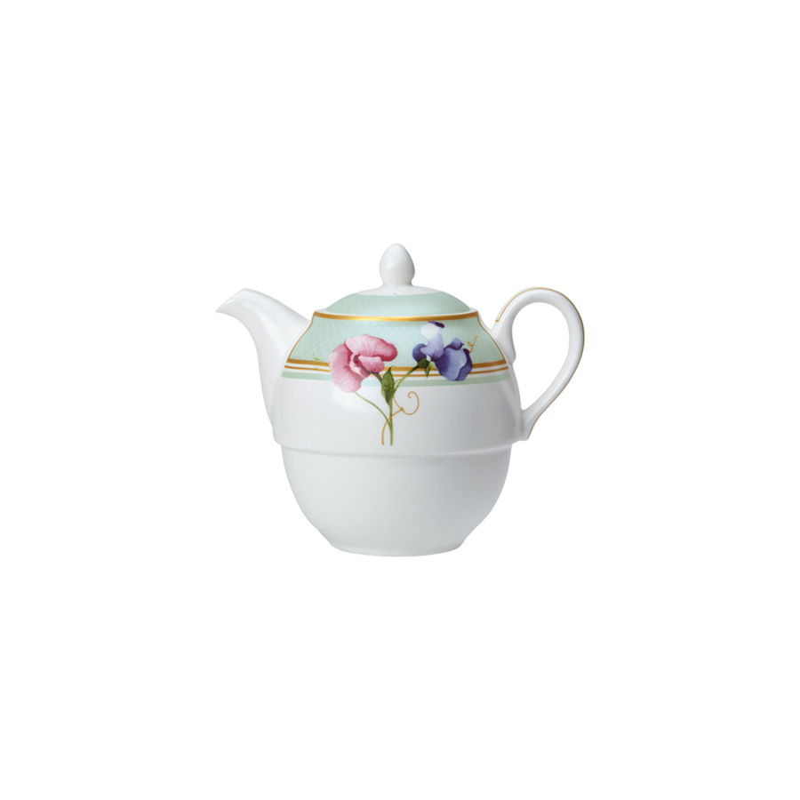 William Edwards Trellis Bone China White Tea for One Teapot 46cl