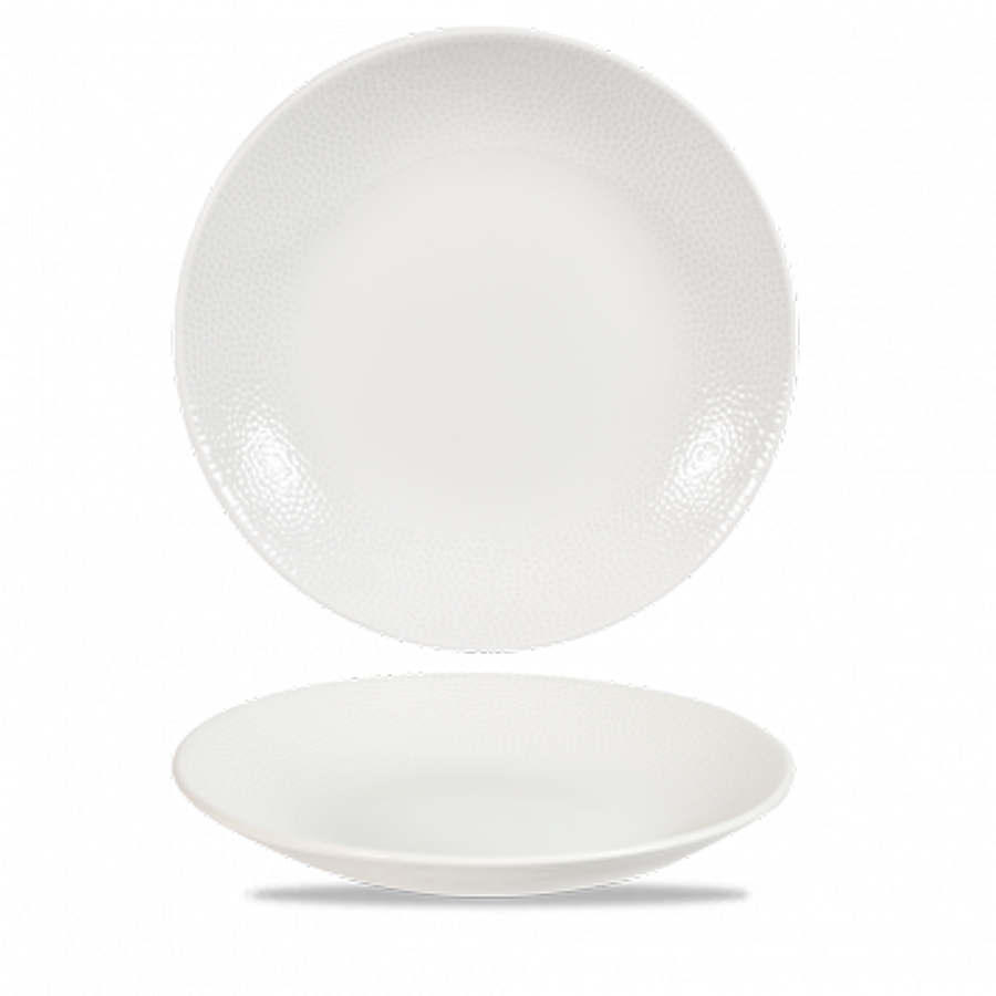Churchill Isla Vitrified Porcelain Shale Grey Deep Coupe Plate 28.1cm 11 Inch