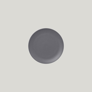 Rak Neofusion Vitrified Porcelain Grey Round Flat Coupe Plate 18cm