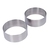 KitchenCraft Set of Two Stainless Steel Round Cooking Rings 9x3.5cm